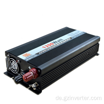 Solar -Power -Wechselrichter 1200W DC 12V/24 V AC 110V/220 V